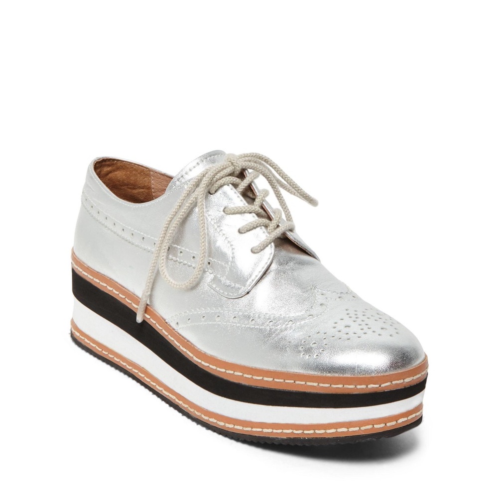Steve Madden Metallic Oxford Platform Sneaker